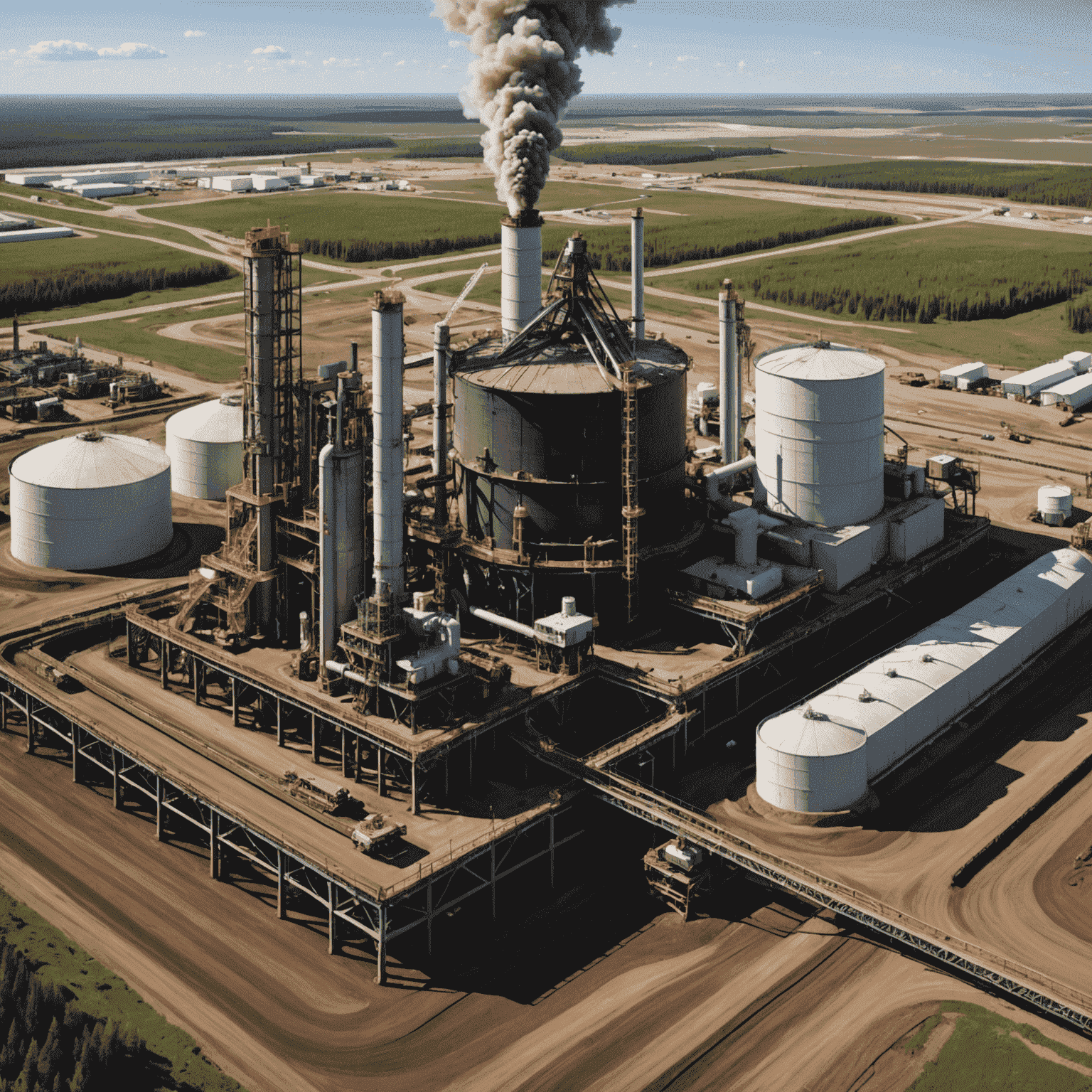 Diagram illustrating the SAGD process in oil sands extraction